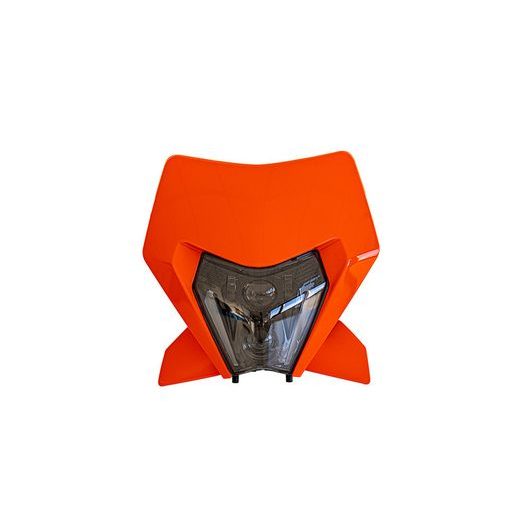 PREDNÁ MASKA VRÁTANE LED SVETLÁ KTM, RTECH (ORANŽOVÁ)