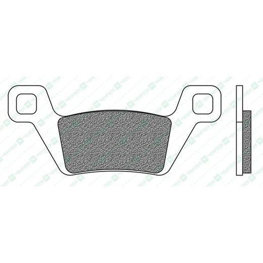BRZDOVÉ DOŠTIČKY, NEWFREN (ZMES OFF ROAD ATV SINTERED) 2 KS V BALENÍ
