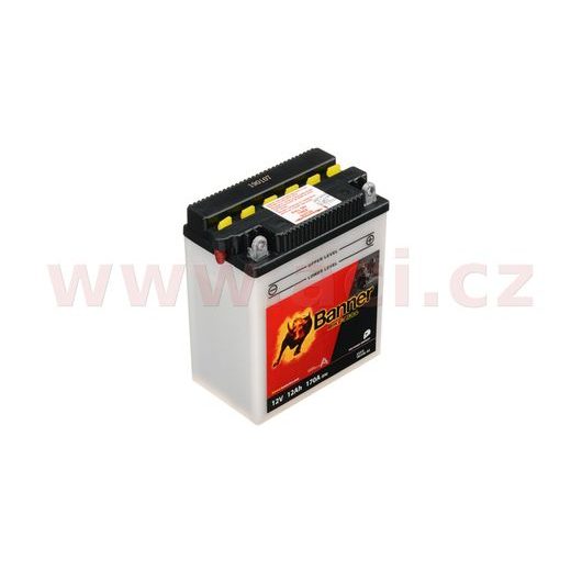 BATÉRIA 12 V, YB12AL-A2, 12AH, 170A, BANNER BIKE BULL 134X80X160