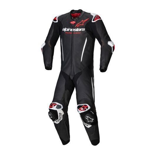 ALPINESTARS GP-R7 – MOTOCYKLOVÁ KOMBINÉZA (ČIERNA/BIELA/ČERVENÁ FLUO) 2025