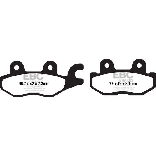 BRZDOVÉ OBLOŽENIE EBC FA674TT