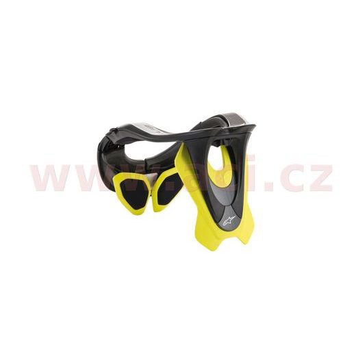 CHRÁNIČ KRČNEJ CHRBTICE BNS TECH-2 2022, ALPINESTARS (ČERNÁ/ŽLUTÁ FLUO)