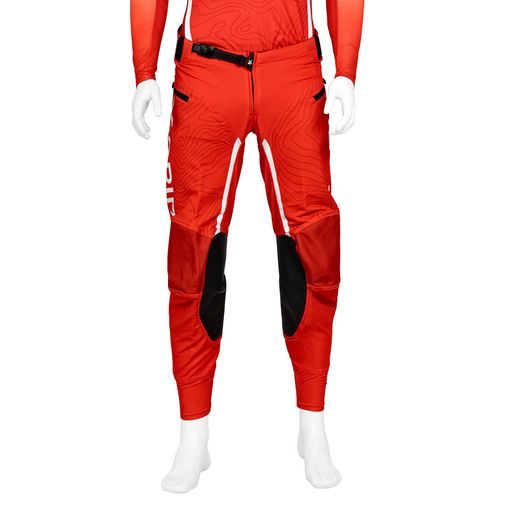 MOTOKROSOVÉ NOHAVICE X-GRIP TITANIUM – ČERVENÁ, S VRECKAMI, XL