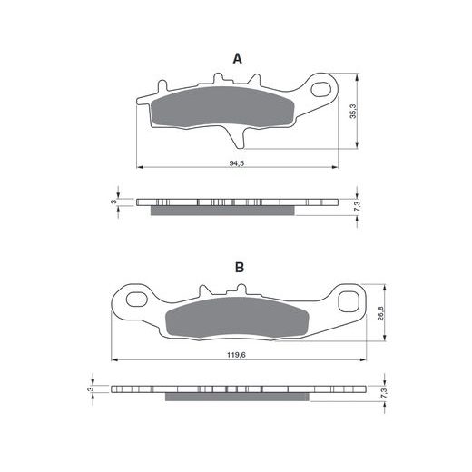 BRZDOVÉ OBLOŽENIE GOLDFREN 245 K5