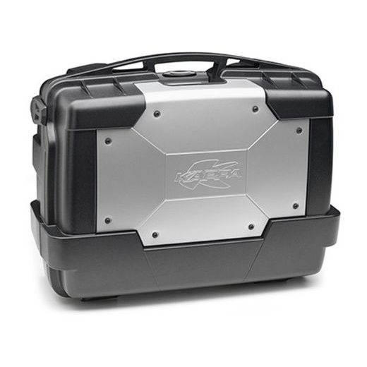 MONOKEY TOPCASE/BOČNÝ KUFOR GARDA - 33L, KAPPA (STRIEBORNÝ/ČIERNY, KOMPOZIT)