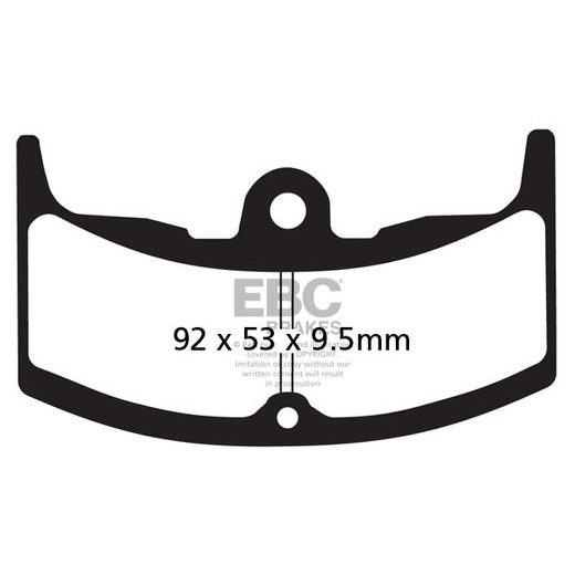 BRZDOVÉ OBLOŽENIE EBC FA080/2