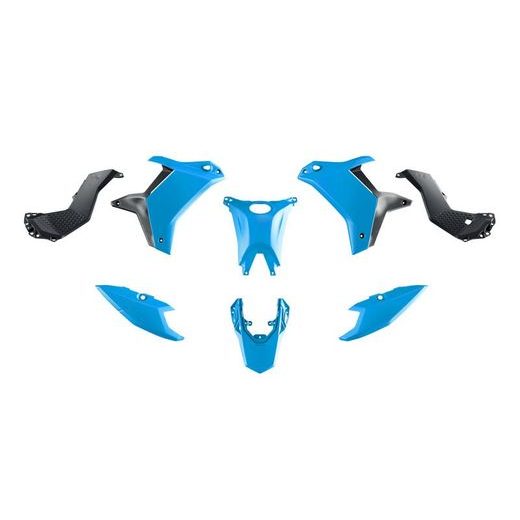 SADA PLASTOV YAMAHA TENERE, RTECH (SVETLO MODRÁ-ČIERNA, 5 DIELOV)