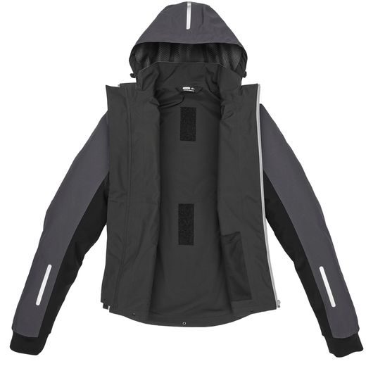 BUNDA HOODIE H2OUT 2023, SPIDI (ČIERNA/ANTRACIT/ČERVENÁ)