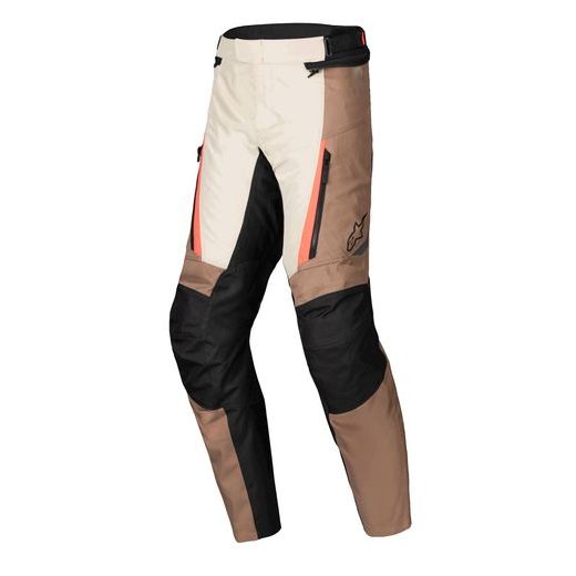 NOHAVICE ST-1 WATERPROOF, ALPINESTARS (TMAVÁ KHAKI/PÍSKOVÁ/ČERNÁ/ČERVENÁ FLUO) 2025