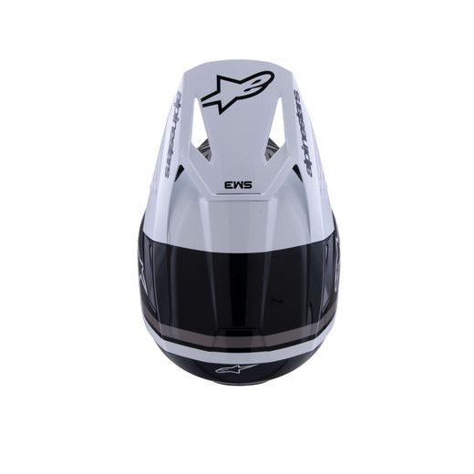 PRILBA S-M3 RADIUM, ALPINESTARS (ČERNÁ/BÍLÁ/ŠEDÁ) 2026