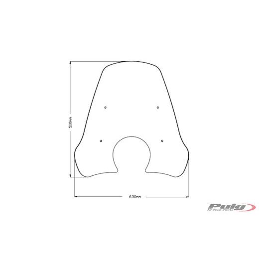 PLEXI NA MOTORKU PUIG GTS TOURING 20501W PRIEHĽADNÉ