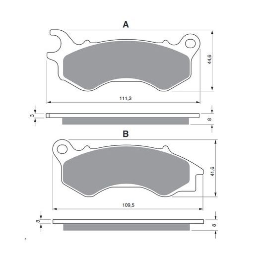 BRZDOVÉ OBLOŽENIE GOLDFREN 299 AD