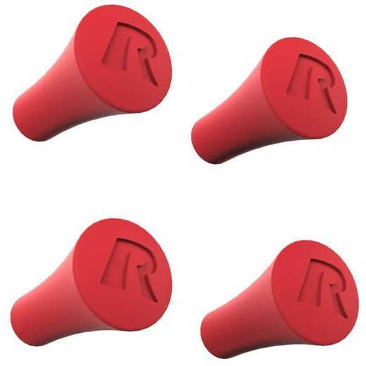 NÁHRADNÝ GUMOVÉ KONCOVKY PRE DRŽIAKY X-GGRIP, 4KS,(ČERVENÉ) RAM MOUNTS