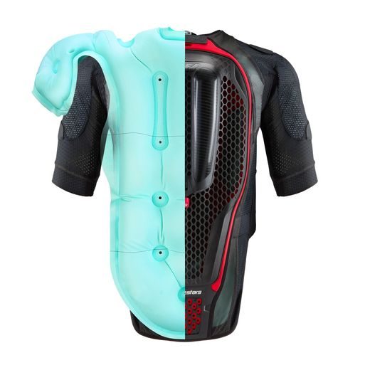 ALPINESTARS AIRBAGOVÁ VESTA TECH-AIR®7X SYSTÉM – AIRBAGOVÝ SYSTÉM NA MOTORKU (ČIERNA/ČERVENÁ) 2025