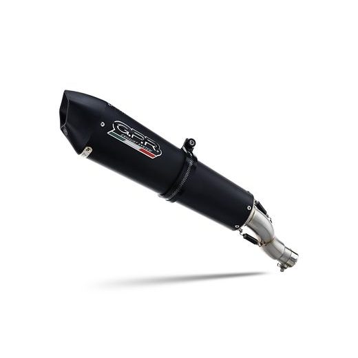 SLIP-ON EXHAUST GPR GPE ANN. CAN.6.1.GPAN.BLT TITANIUM MATTE BLACK INCLUDING REMOVABLE DB KILLER AND LINK PIPE