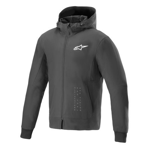 ALPINESTARS RADIUM TECH HOODIE – MOTOCYKLOVÁ BUNDA NA CESTNÚ JAZDU (ČIERNA/BIELA) 2025