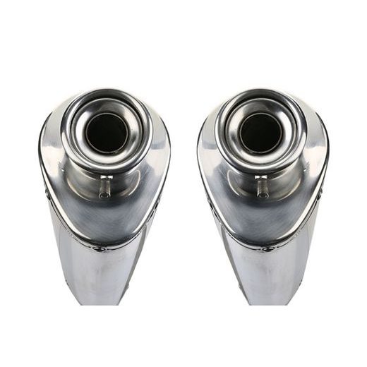 DVOJITÁ KONCOVKA VÝFUKU SLIP - ON GPR TRIOVAL D.15.24.TRI LEŠTENÁ NEREZOVÁ OCEĽ INCLUDING REMOVABLE DB KILLERS AND LINK PIPES