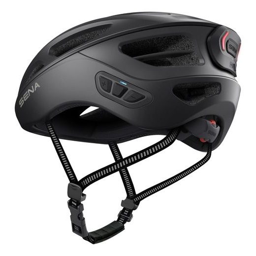CYKLO PRILBA S HEADSETOM R1 EVO, SENA (MATNÁ ČIERNA)