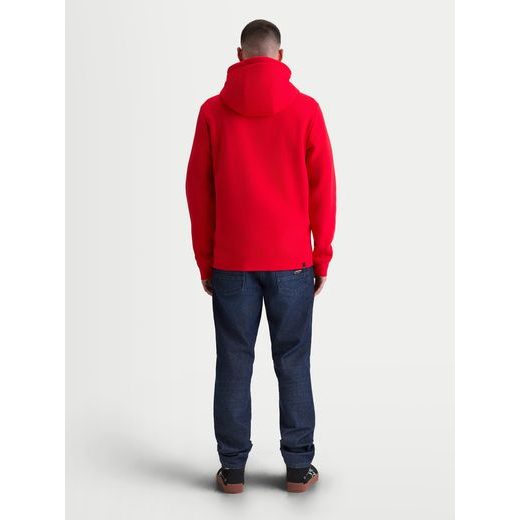 ALPINESTARS AGELESS ZIP HOODIE 3 – VOĽNOČASOVÁ MOTO MIKINA (ČERVENÁ/BIELA)