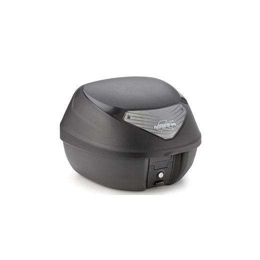 MONOLOCK TOPCASE - 29L, KAPPA (ČIERNY, ČÍRA ODRAZKA, VR. PLATNE A UNIVERZÁLNY MONT. SADY)