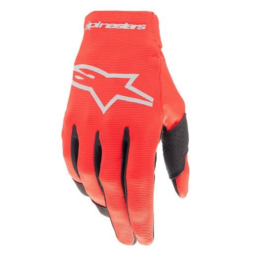 RUKAVICE RADAR, ALPINESTARS (ČERVENÁ/STRIEBORNÁ)
