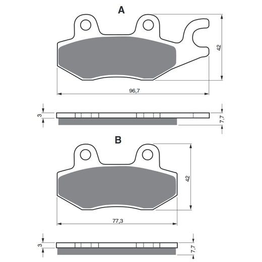 BRZDOVÉ OBLOŽENIE GOLDFREN 009 S3