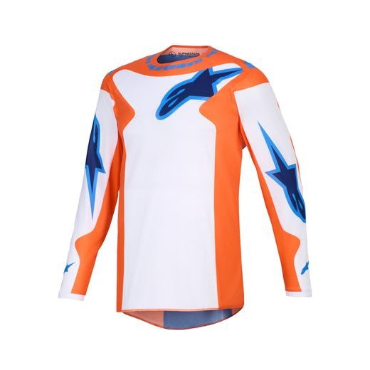 ALPINESTARS FLUID GRID – MOTOKROSOVÝ DRES NA MX A ENDURO (ORANŽOVÁ/MODRÁ) 2026