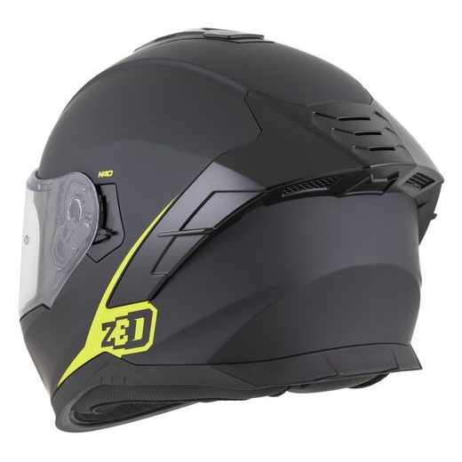 PRILBA K40, ZED (ČIERNA MATNÁ/ŽLTÁ FLUO) 2026