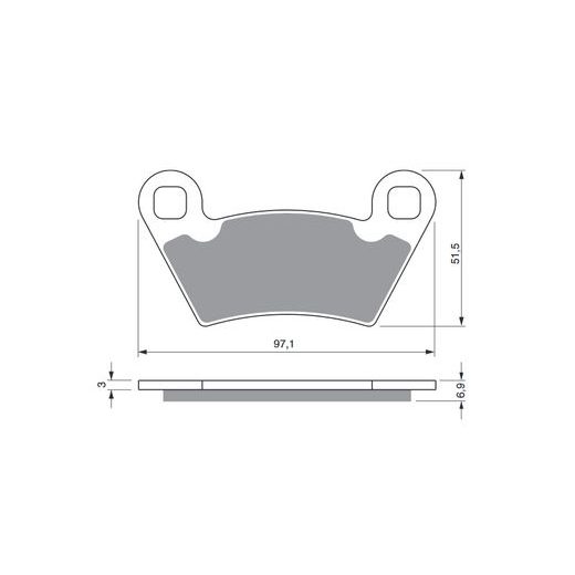 BRZDOVÉ OBLOŽENIE GOLDFREN 312 S3