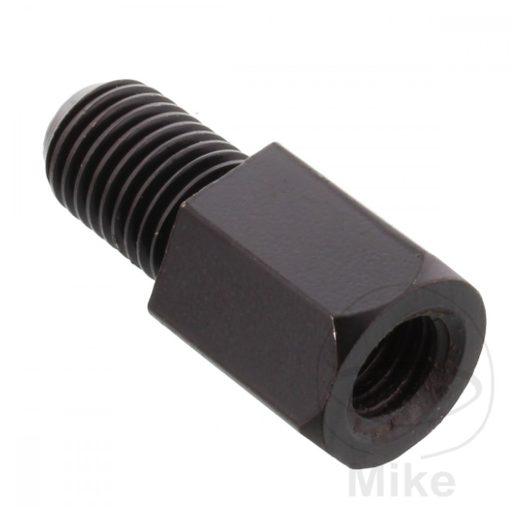 ADAPTÉR NA ZRKADLO JMP ČIERNA M10X1.25MM LEFT TO M8 LEFT