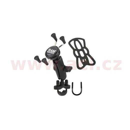 KOMPLETNÉ SESTAVA DRŽIAKU MOBILNÉHO TELEFÓNU X-GRIP S OBJÍMKOU NA RIADIDLÁ, RAM MOUNTS