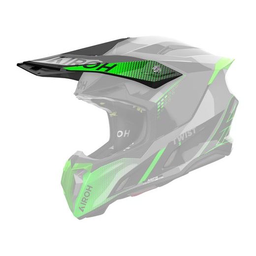 KŠILT PRO PŘILBU TWIST 3, AIROH (SHARD - ZELENÝ LESKLÝ)