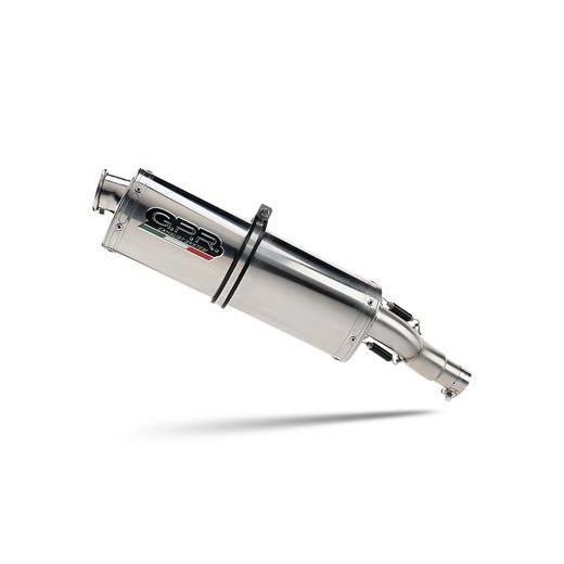 SLIP-ON EXHAUST GPR TRIOVAL K.188.TRI LEŠTENÁ NEREZOVÁ OCEĽ INCLUDING REMOVABLE DB KILLER AND LINK PIPE