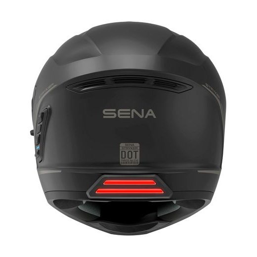 PRILBA S MESH HEADSETEM STRYKER, SENA (MATNÁ ČIERNA)