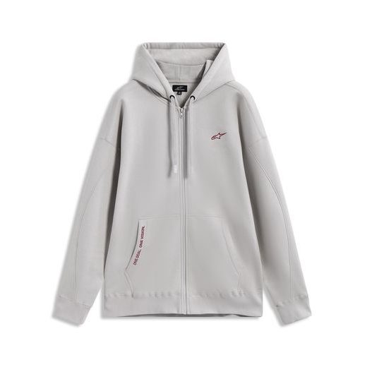 ALPINESTARS PIONEER OVERSIZED HOODIE – VOĽNOČASOVÁ MOTO MIKINA (SIVÁ)
