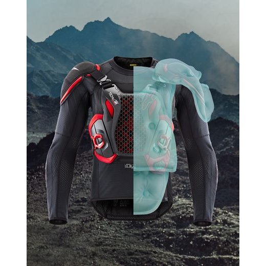 ALPINESTARS AIRBAGOVÁ VESTA TECH-AIR®OFF-ROAD SYSTÉM – AIRBAGOVÝ SYSTÉM NA MOTORKU (ČIERNA/ČERVENÁ) 2026