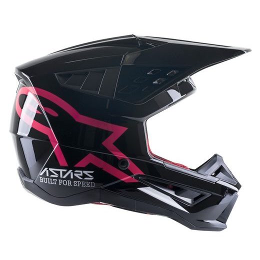 PŘILBA S-M5 COMPASS 2022, ALPINESTARS (ČERNÁ/RŮŽOVÁ)