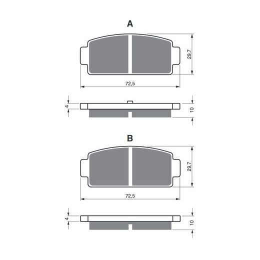 BRZDOVÉ OBLOŽENIE GOLDFREN 362 S33 OFF-ROAD ZADNÁ