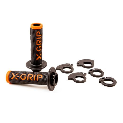 RUKOVÄTE X-GRIP BRAAAAP S OTVORENÝMI KONCAMI – ORANŽOVÁ – GASGAS EC 125 (2025) A ĎALŠIE MODELY