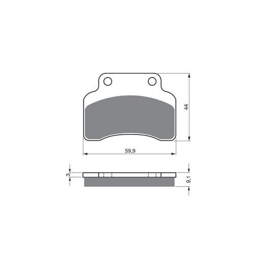 BRZDOVÉ OBLOŽENIE GOLDFREN 136 S3