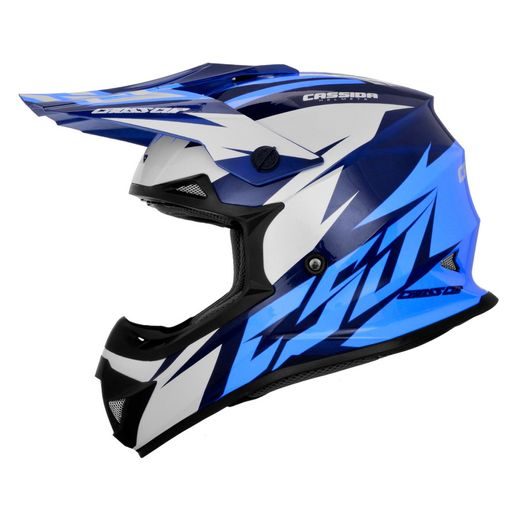 PRILBA CROSS CUP TWO, CASSIDA (MODRÁ/TMAVĚ MODRÁ/BÍLÁ)