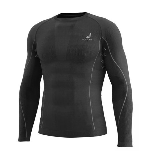 FUNKČNÝ TRIČKO S DLHÝM RUKÁVOM K-MERINO, UNISEX TECSO (ČIERNA)