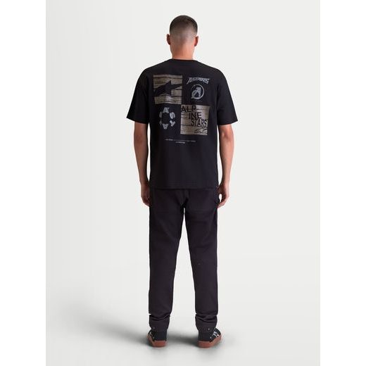 ALPINESTARS CHECKBACK OVERSIZED CSF – VOĽNOČASOVÉ MOTO TRIČKO (ČIERNA)