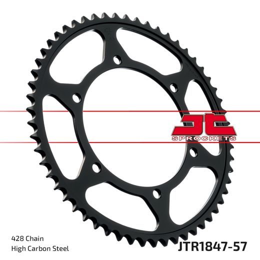 REŤAZOVÁ SADA D.I.D CHAIN - STRIEBORNÝ REŤAZ 428 D, NETESNENÝ, KOLIESKO JT POGUMOVANÉ, ROZETA JT PRE YAMAHA TDR 125 1993-2001
