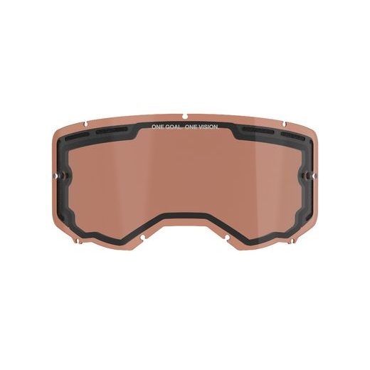 ALPINESTARS PLEXI PRE OKULIARE VISION 8/5/3 – NÁHRADNÉ SKLO (PLEXI) NA MOTOKROSOVÉ OKULIARE (DVOJITÉ ANTIFOG ORANŽOVO HNEDÁ AFTERBURN)