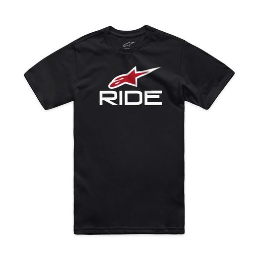 ALPINESTARS RIDE 4.0 CSF – VOĽNOČASOVÉ MOTO TRIČKO (ČIERNA/BIELA/ČERVENÁ)
