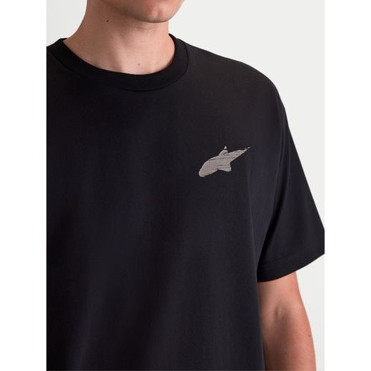 ALPINESTARS CHECKBACK OVERSIZED CSF – VOĽNOČASOVÉ MOTO TRIČKO (ČIERNA)