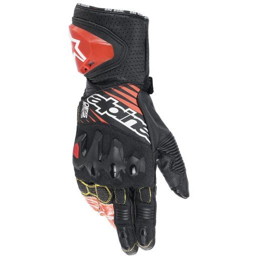 RUKAVICE GP TECH 2 2022, ALPINESTARS (ČERNÁ/BÍLÁ/ČERVENÁ FLUO)