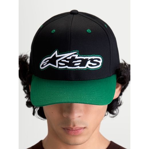 ALPINESTARS RETRO SNAPBACK – VOĽNOČASOVÁ ŠILTOVKA (ČIERNA/ZELENÁ)