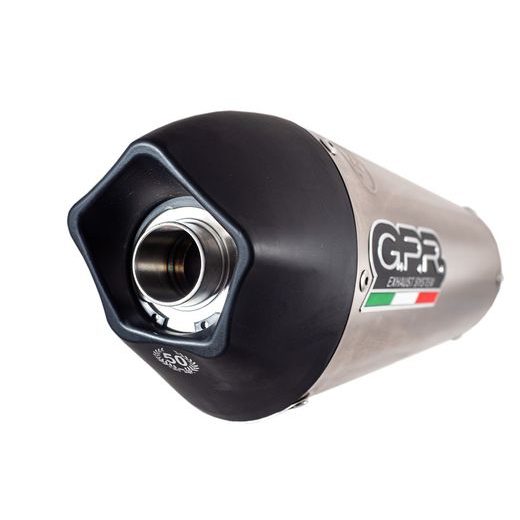SLIP-ON EXHAUST GPR GPE ANN. H.149.GPAN.TO BRUSHED TITANIUM INCLUDING REMOVABLE DB KILLER AND LINK PIPE